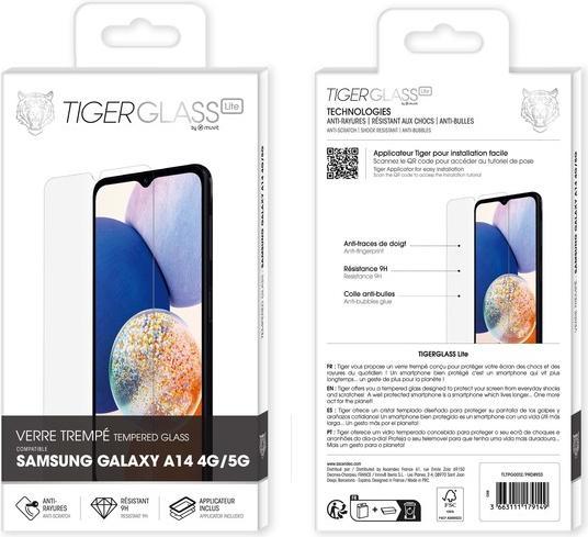 Actual product image Tiger Scratch-resistant glass film (1 pcs., Samsung Galaxy A14)