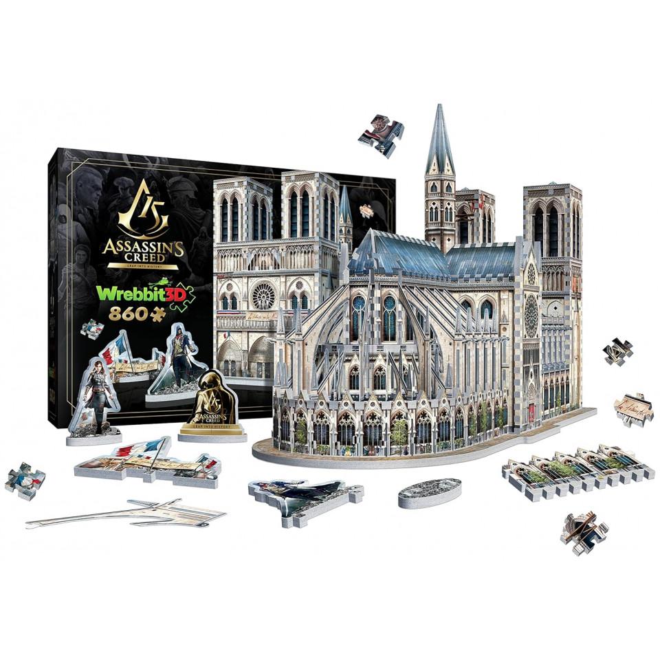 Thumbnail - Wrebbit 3D ASSASSINS CREED - UNITY- NOTRE-DAME 860 pcs. 3D Puzzle (860 Teile)