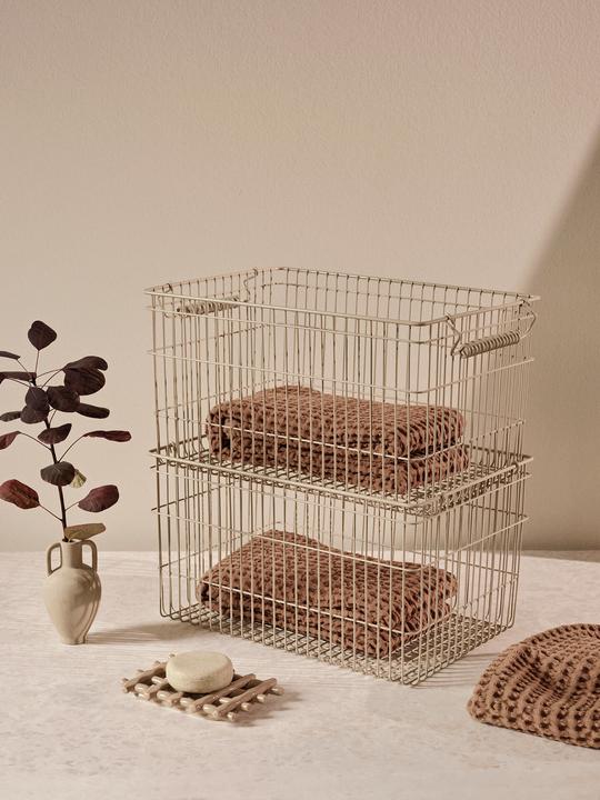 Actual product image Ferm Living Cala Stackable Baskets (2 x, 36 x 26 x 20 cm)