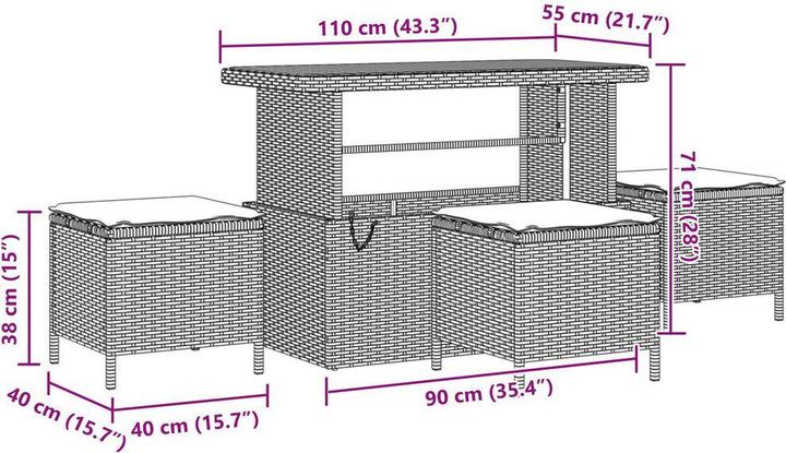 Actual product image vidaXL Tate