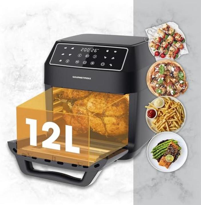 Actual product image Gourmetmaxx Heissluftfritteuse mit 10 Funktionen und Zubehörset