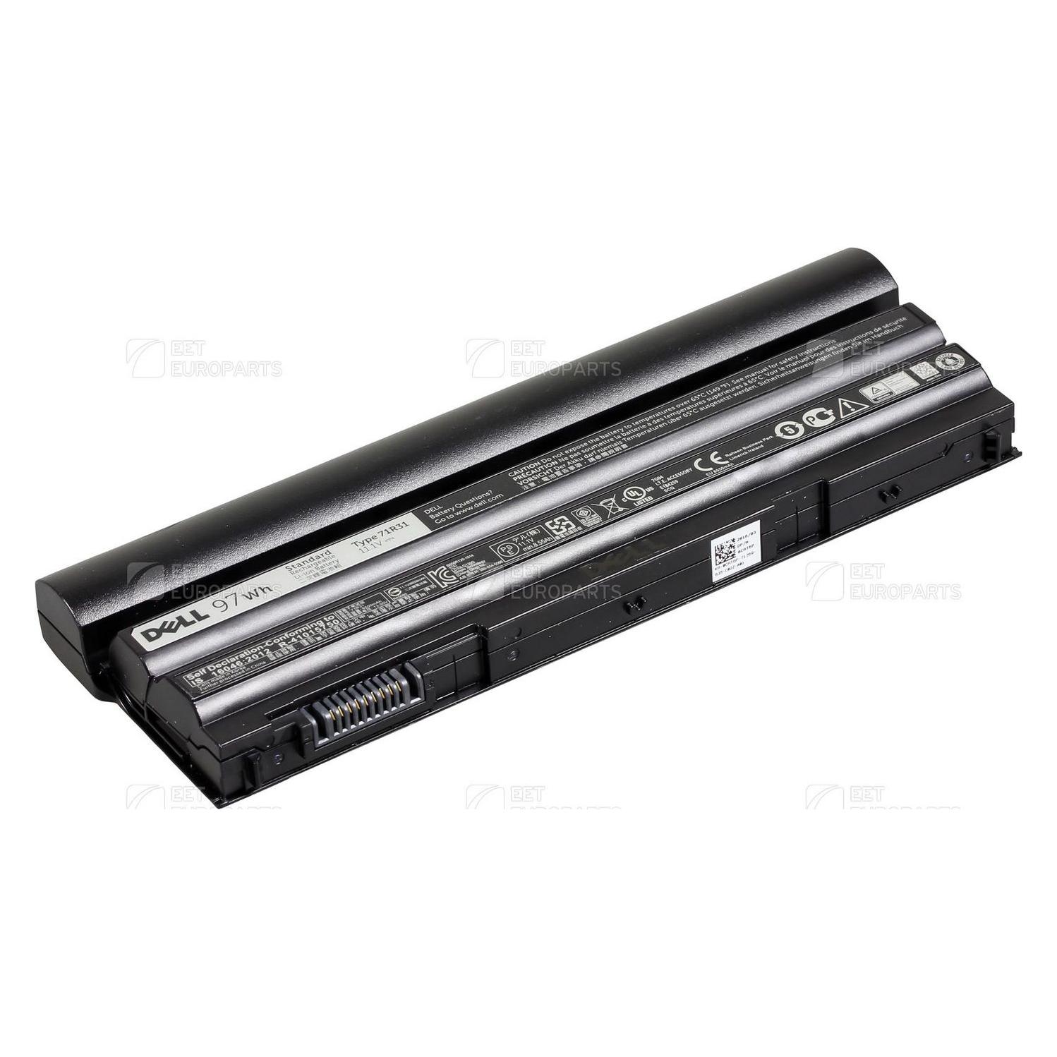 Dell NY38W (9 Zellen), Notebook Akku, Schwarz