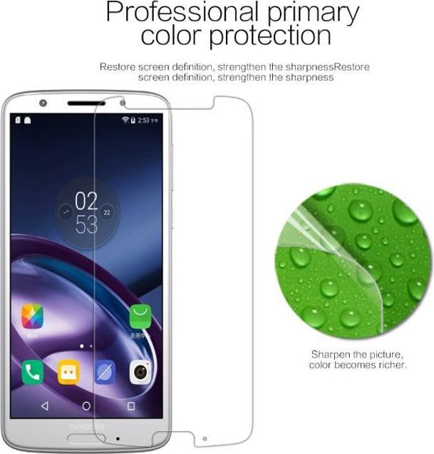 Actual product image Nillkin Super Clear Series Protective Film (1 Piece, Motorola Moto G6)