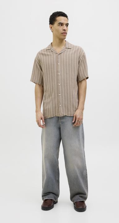 Actual product image Jack & Jones Jjeenzo Stripe Resort Shirt Ss Sn (M)
