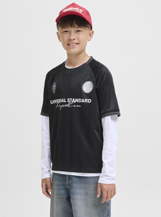 Produktbild Jack & Jones Junior T-Shirt COVER RETRO FOOTBALL Kurzarmshirt (164)