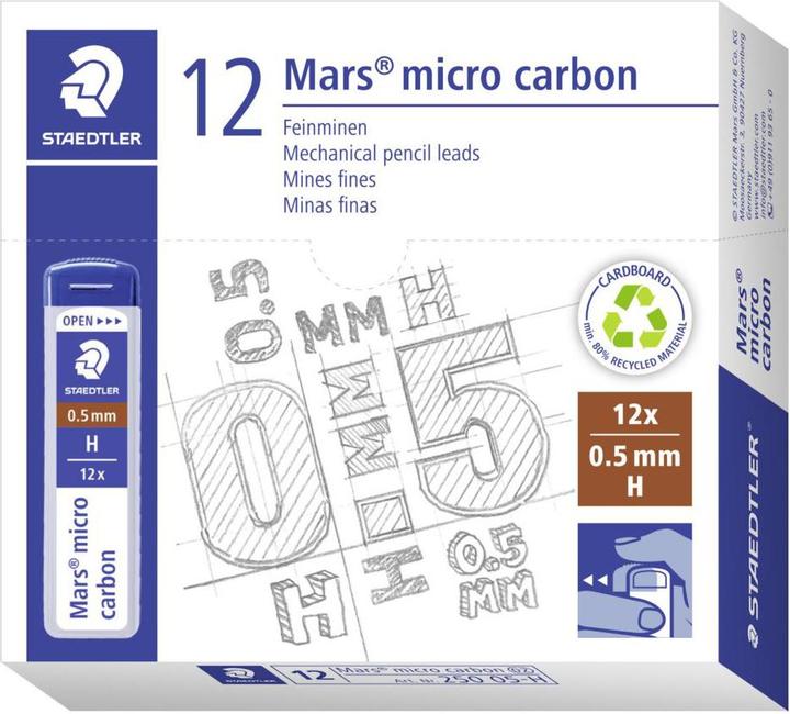 Produktbild Staedtler Mars Micro Carbon (12 Stk., 0.50 mm, H)