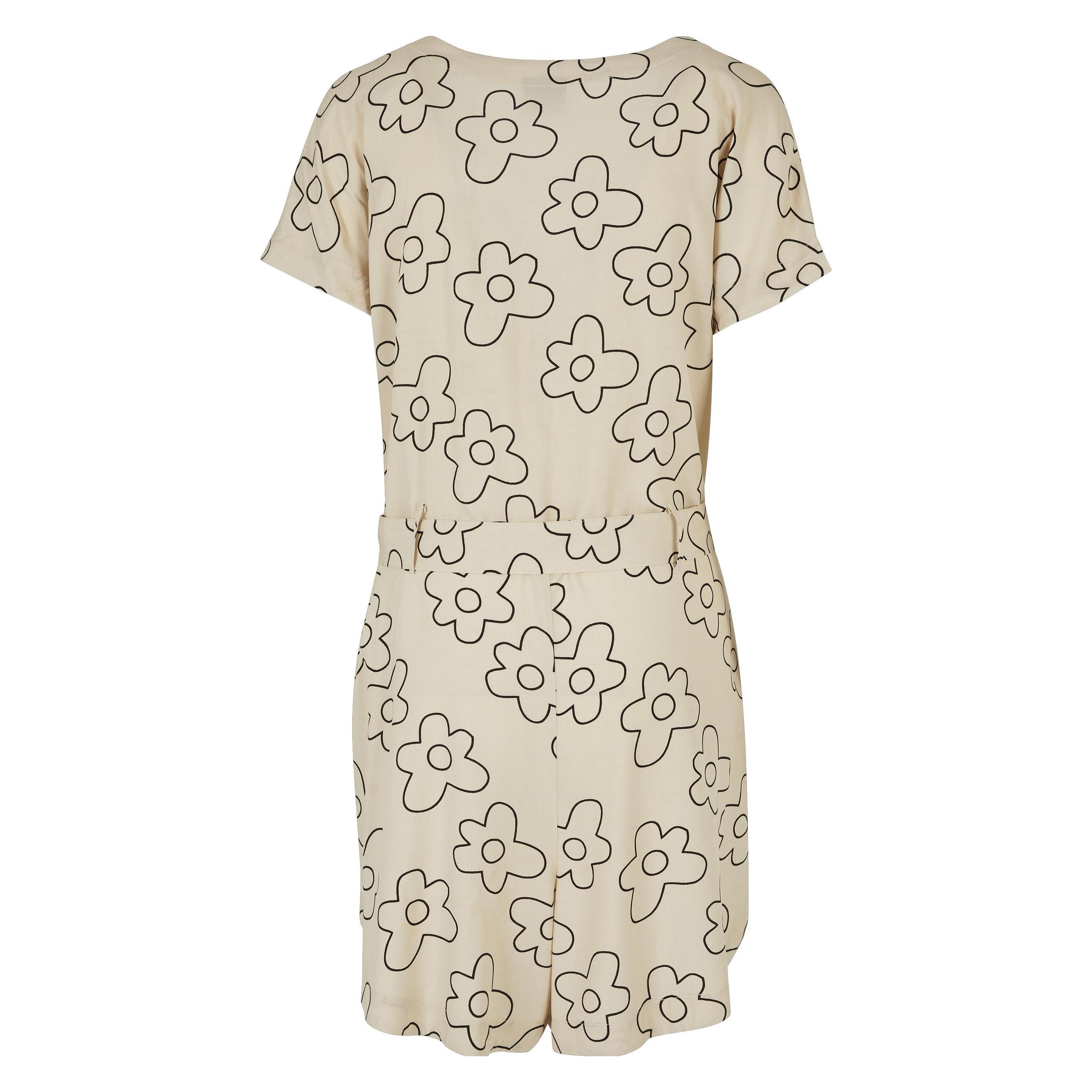 Urban Classics, Damen, Jumpsuits, Ärmelloser Modal-Jumpsuit Grosse Grössen Frau, Beige, Schwarz, (4XL)