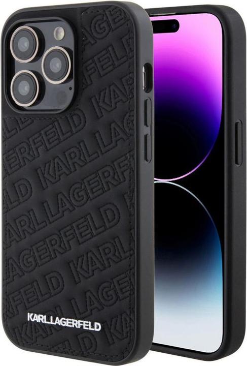 Produktbild Karl Lagerfeld KLHCP15XPQKPMK iPhone 15 Pro Max 6.7" czarny/black hardcase Quilted K Pattern (Apple iPhone 15 Pro Max)
