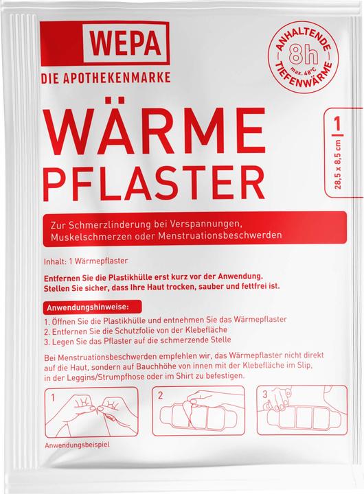 Actual product image Wepa Warming plasters neck/back 28,5x8,5cm, 2 pcs KOM (2 x)