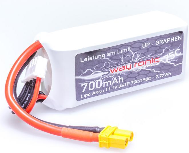 Produktbild Swaytronic 3S 11.1V 700mAh 75C/150C XT30 (11.10 V, 700 mAh)