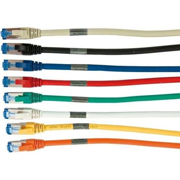 Synergy 21 Patchkabel RJ45, CAT6A 500Mhz, 0.15m, schwarz, S-STP(S/FTP) (S/FTP, CAT6a, 0.15 m), Netzwerkkabel