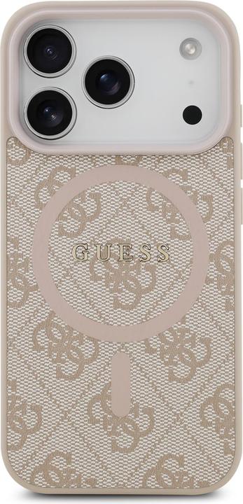 Actual product image Guess - 4G Ring Classic Logo MagSafe (GUHMP17LG4GFRP) - iPhone 17 Pro - Pink (Apple iPhone 17 Pro)