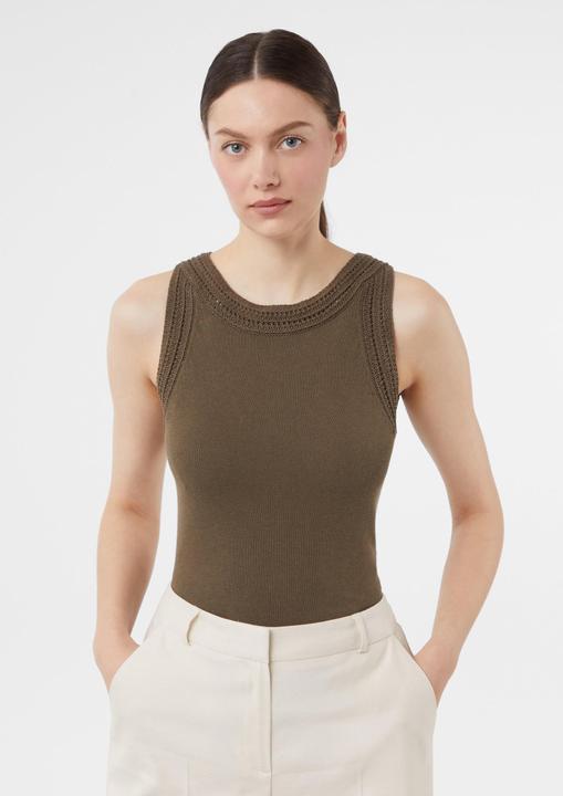 Produktbild Comma Strickpullunder Weiches Strick-Top mit Ajourmuster (36)