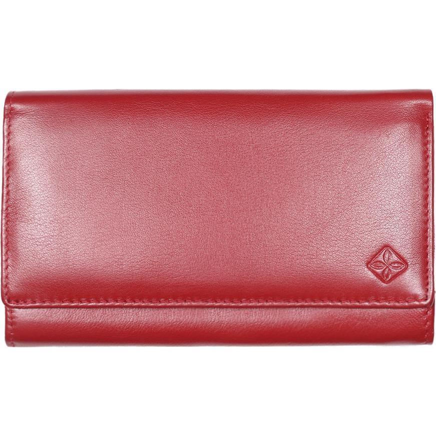 Zoom, Damen, Portemonnaie, Damen Geldbörse, breit, RFID, Rot