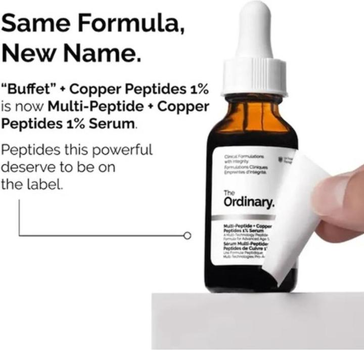 Actual product image The Ordinary 1% Multi-Peptide Copper Peptides (30 ml)