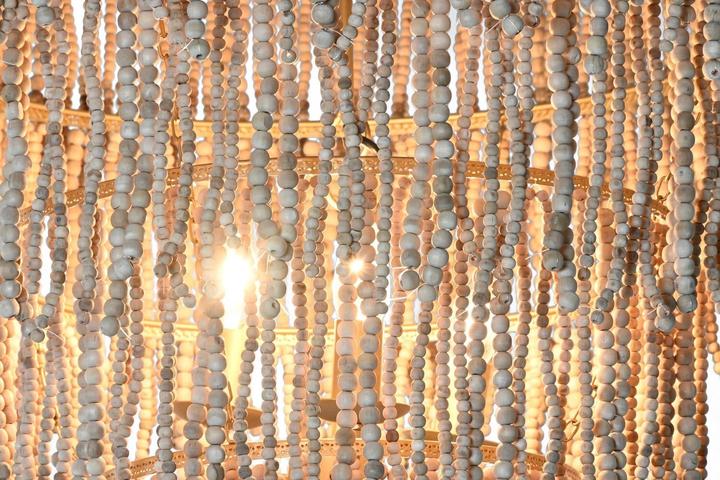 Actual product image Techo Lamp with Natural Balls