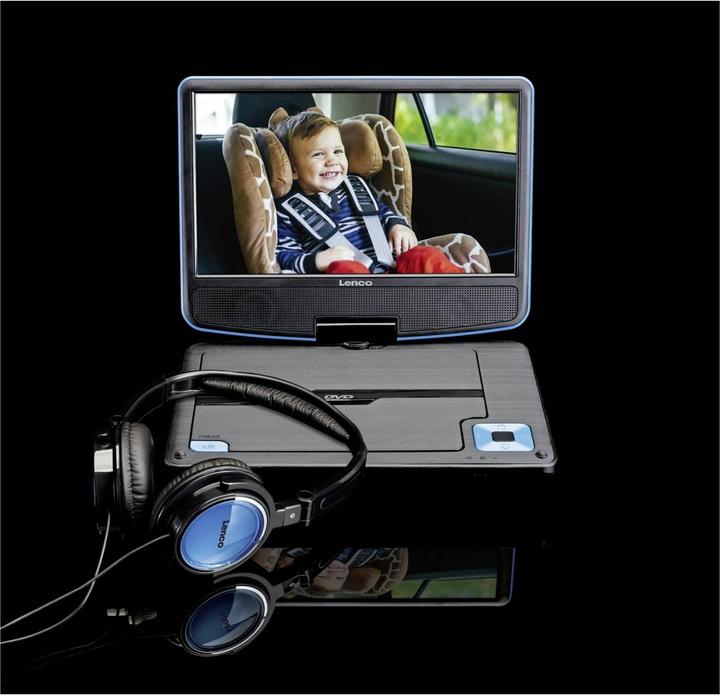Actual product image Lenco Portable player DVP-910 (DVP910BLAU) (Portable DVD player)