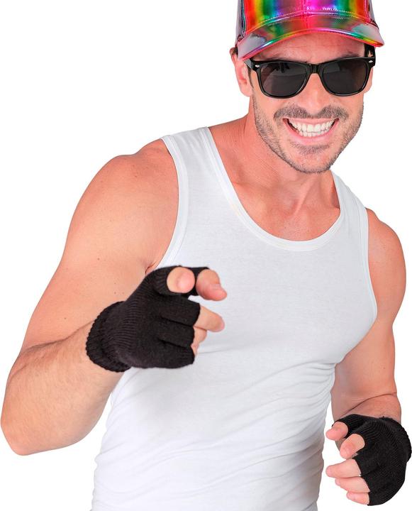 Produktbild Widmann Schwarze Fingerlose Woll Handschuhe
