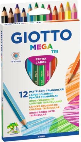 Giotto Matite colorate 12ST Mega assortite (Multicolore, 12 x)