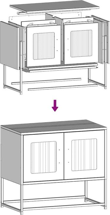 Actual product image vidaXL TV-Schrank (68 x 39 x 60.50 cm)