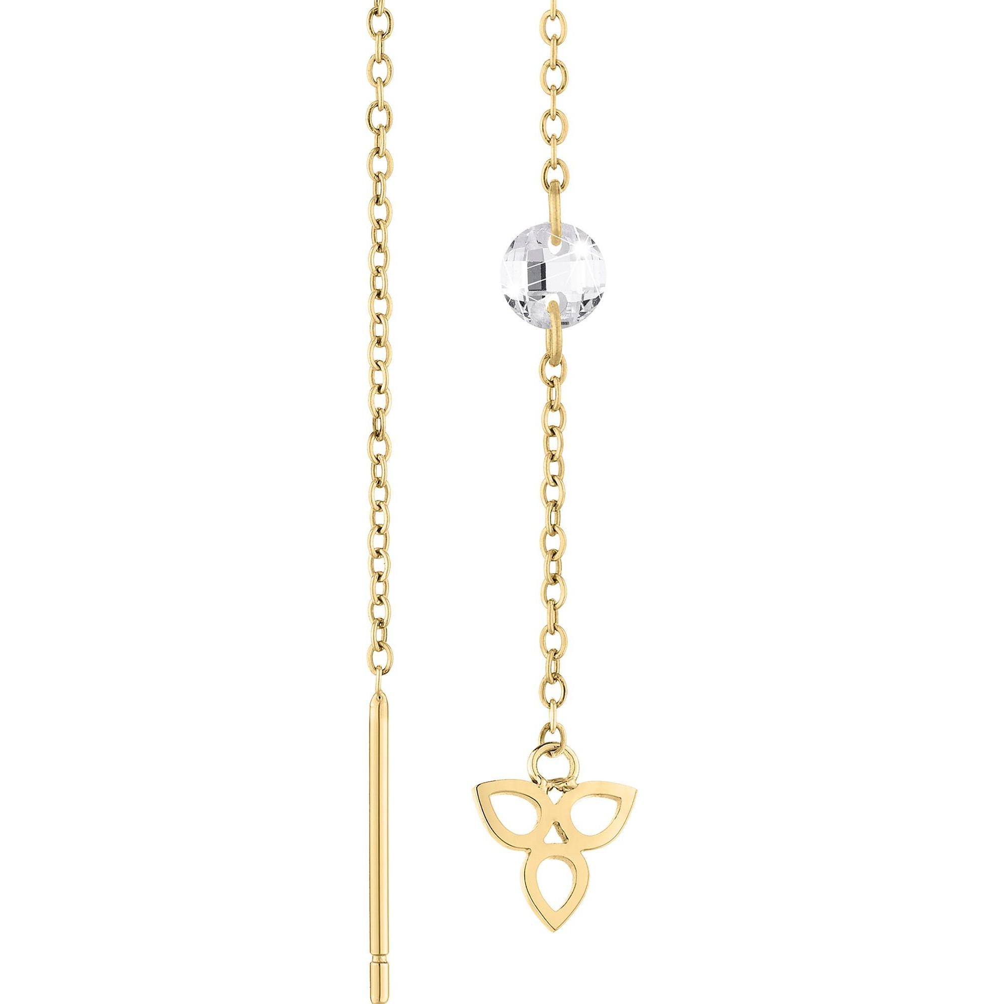 Thumbnail - Tamaris, Ohrringe, Fashion long gold-plated earrings TJ-0005-E-12 (L), (Edelstahl)