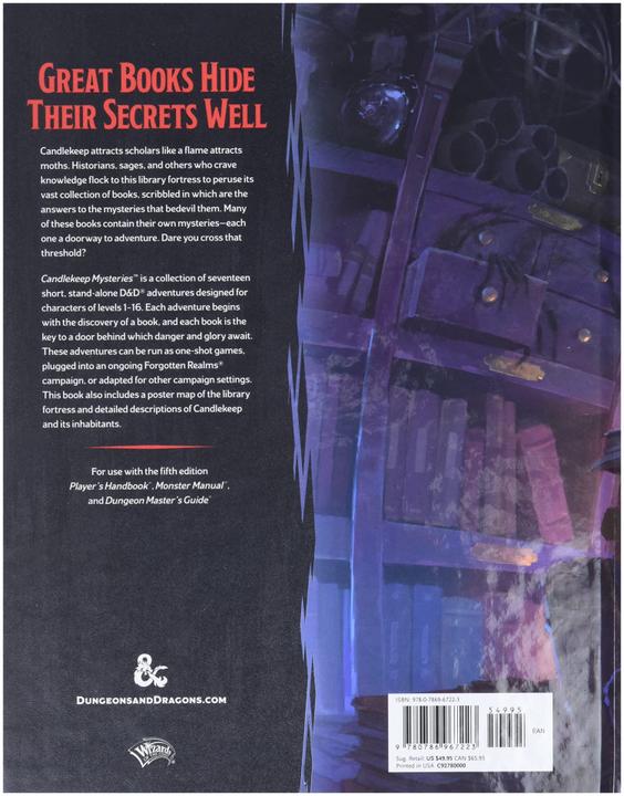 Immagine prodotto Dungeons & Dragons - 5a Edizione - I misteri di Candlekeep (WTCC9278) (Inglese)