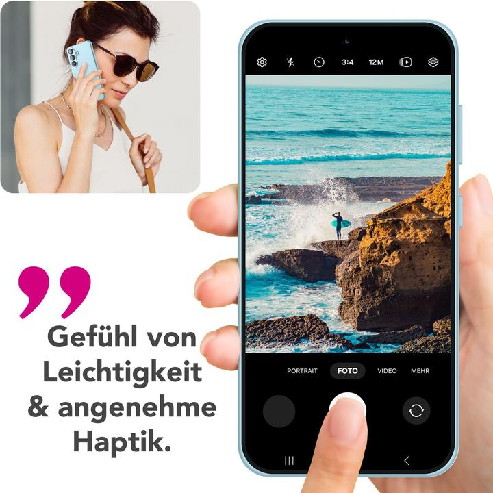 Actual product image Nalia Phoenix - Abwischbare Flüssigsilikon Hülle - Easy Clean Liquid Silicone Cover (Samsung Galaxy S25)