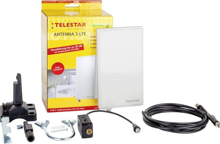 Produktbild Telestar Antenna 3 LTE (Flachantenne, 30 dB, DVB-T / -T2, LTE)