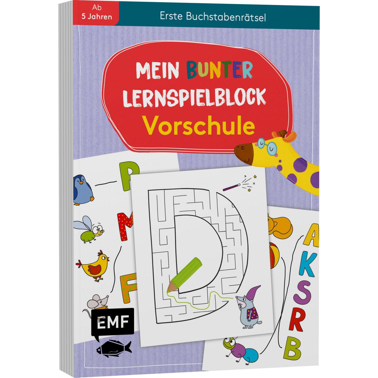 Mein bunter Lernspielblock – Vorschule: Erste Buchstabenrätsel, Kinderbücher von Sandy Thissen