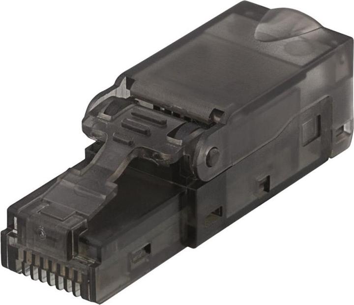 Image du produit Deltaco shielding network wall socket Surface FTP 2xRJ45 Cat6A white (Module Keystone)