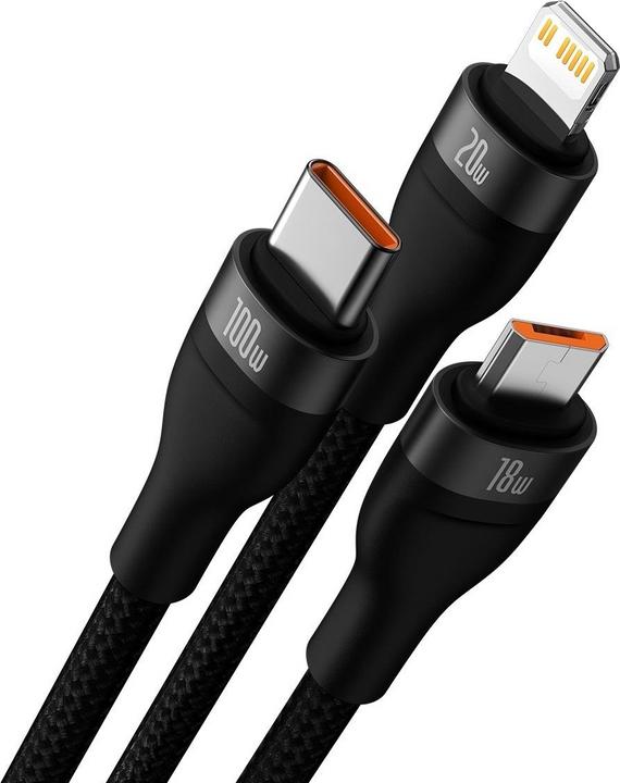 Productafbeelding Baseus Flash serie II USB Type C (1.20 m, USB 3.2 Gen 1)