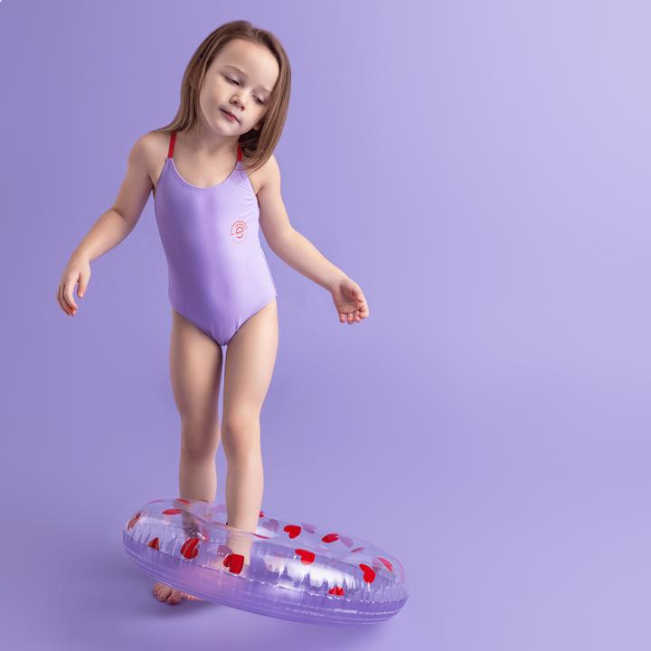 Actual product image Swim Essentials The Essentials B.V. Swimming ring purple hearts 55 cm