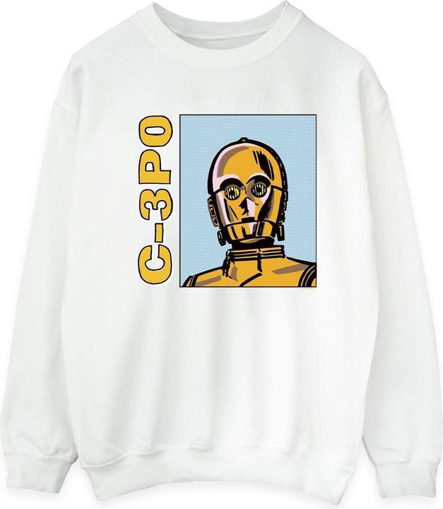 Immagine prodotto Star Wars C3PO Line Art Felpa Uomo (S)