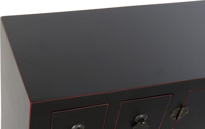 Actual product image DKD Home Decor Console Fir Black 95 x 24 x 79 cm MDF Wood