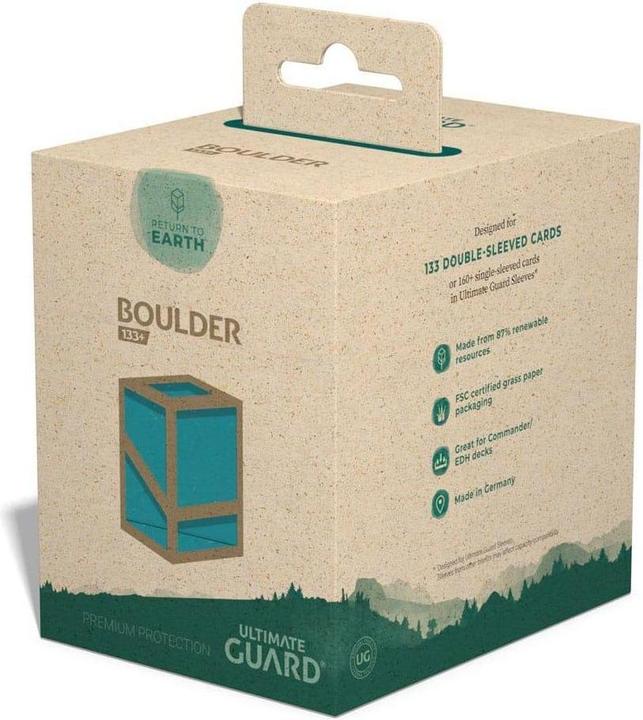 Actual product image Ultimate Guard Return To Earth Boulder Deck Case 133 taille standard Pétrole