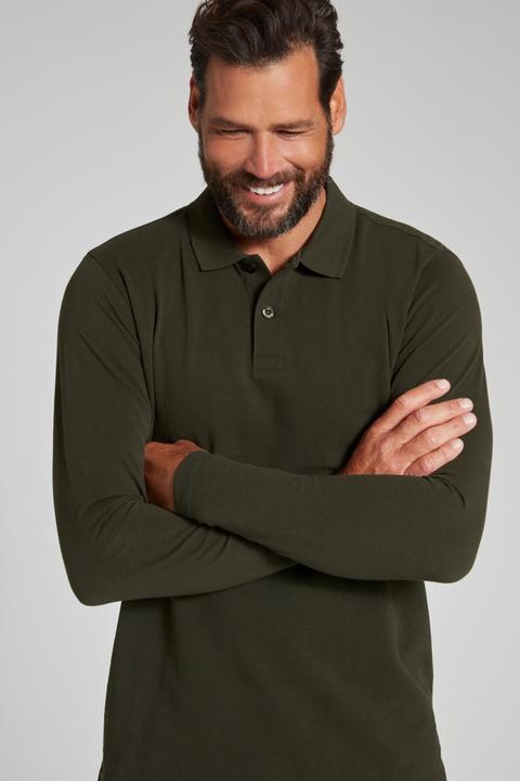 Produktbild JP1880 Poloshirt, Basic, Langarm, Piqué (7XL)