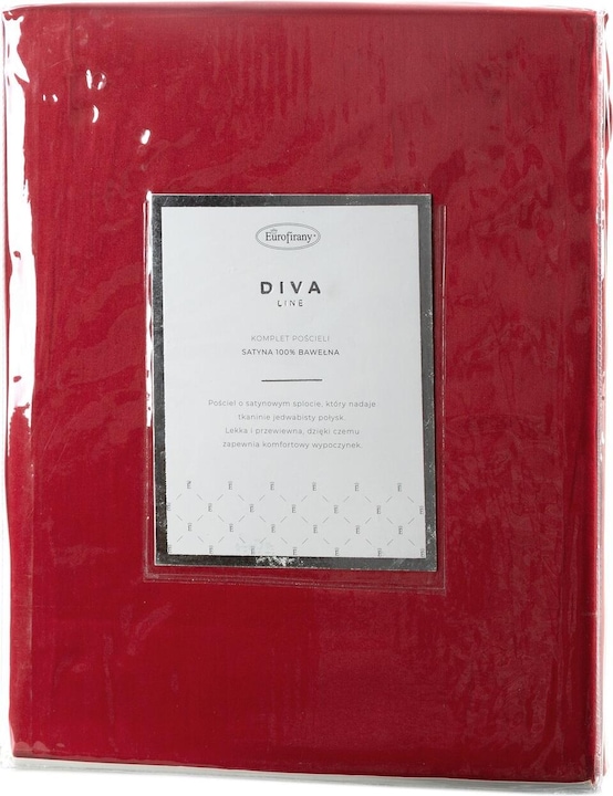 Produktbild Eurofirany DIVA LINE DINA Bettwäsche-Set aus hochwertigem Baumwollsatin, einfarbig, 160 x 200 cm (Duvetbezug, 160 x 200 cm)
