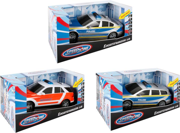 Produktbild Speedzone Einsatzfahrzeuge 1:18, Licht und Sound