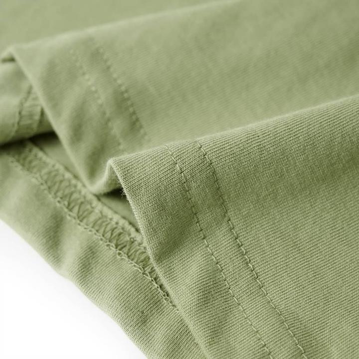 Actual product image vidaXL Children's T-shirt light khaki 92,Material: 100 (92)