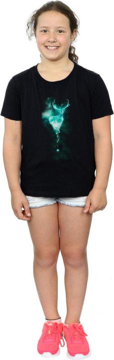 Actual product image Girls Patronus Stag Cotton T-Shirt (128)