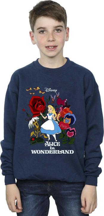 Produktbild Disney Jungen Alice im Wunderland Blumen Sweatshirt (104)