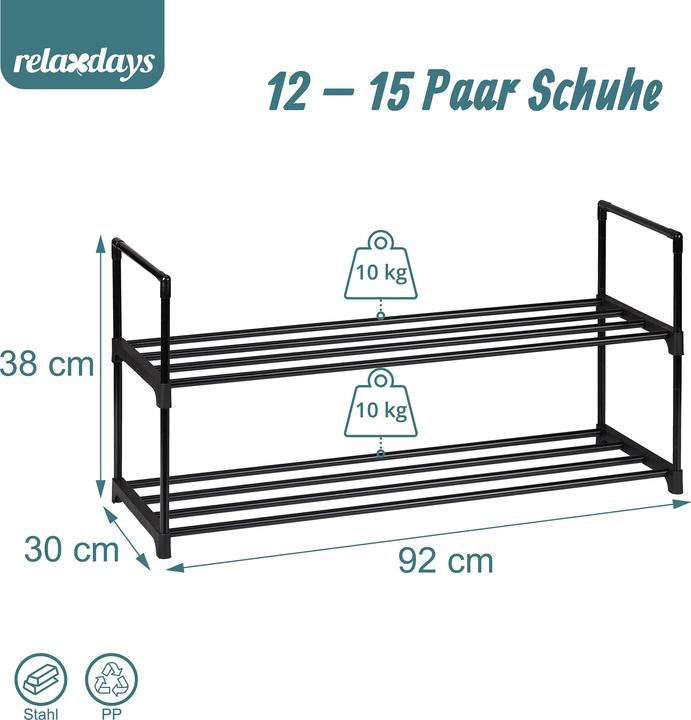 Productafbeelding Relaxdays Schuhregal (92 x 30 x 38 cm)