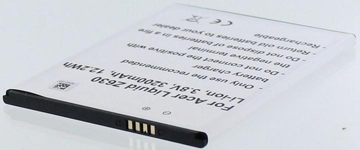 Image du produit AGI Batterie compatible avec Acer Liquid Z630S - Batterie - 3.200 mAh
