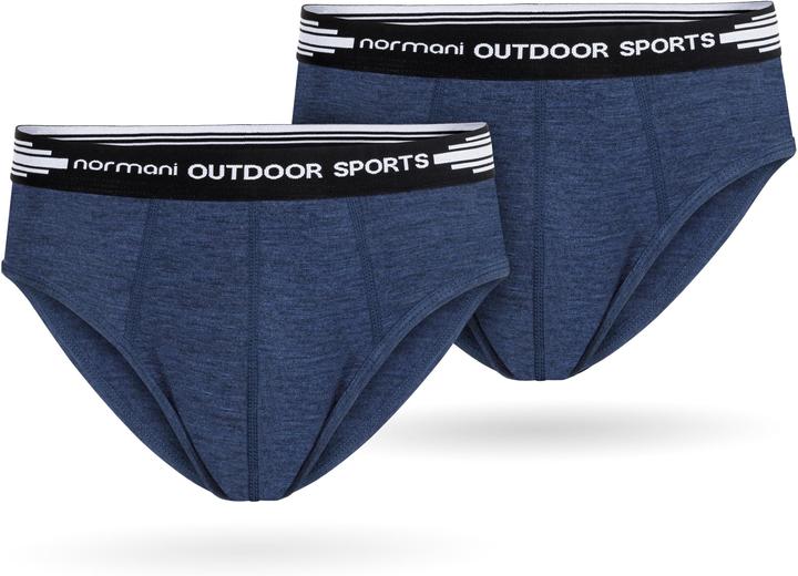 Produktbild Normani 2er Pack Herren Merino Slipper Unterhose Retroshorts - 8515 (M, 2er Pack)