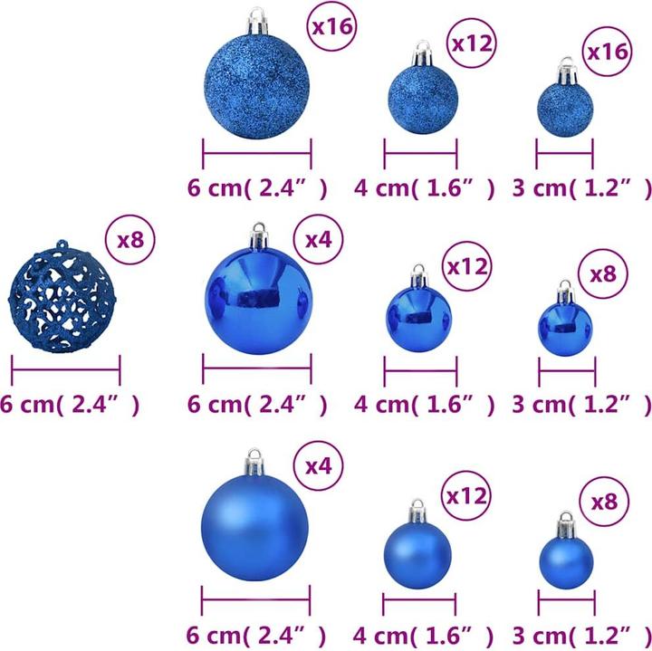Produktbild vidaXL Weihnachtskugel (100x)