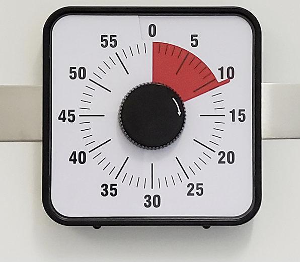 Immagine prodotto Bürk Timer per riunioni, alt. x largh. x prof. 195 x 195 x 32 mm, nero.