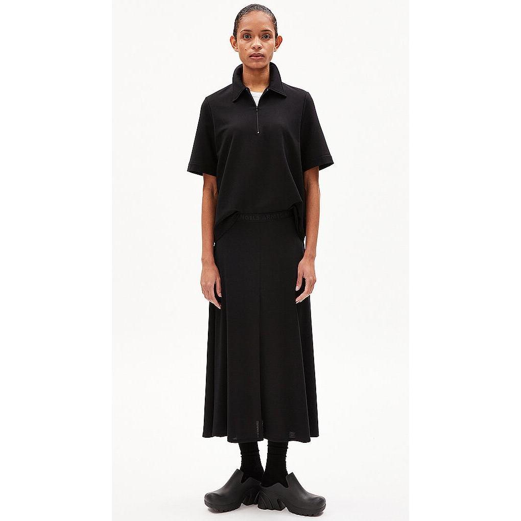 Thumbnail - Armedangels, Damen, Röcke, Midirock ILENIAA LARAA, Schwarz, (XL)