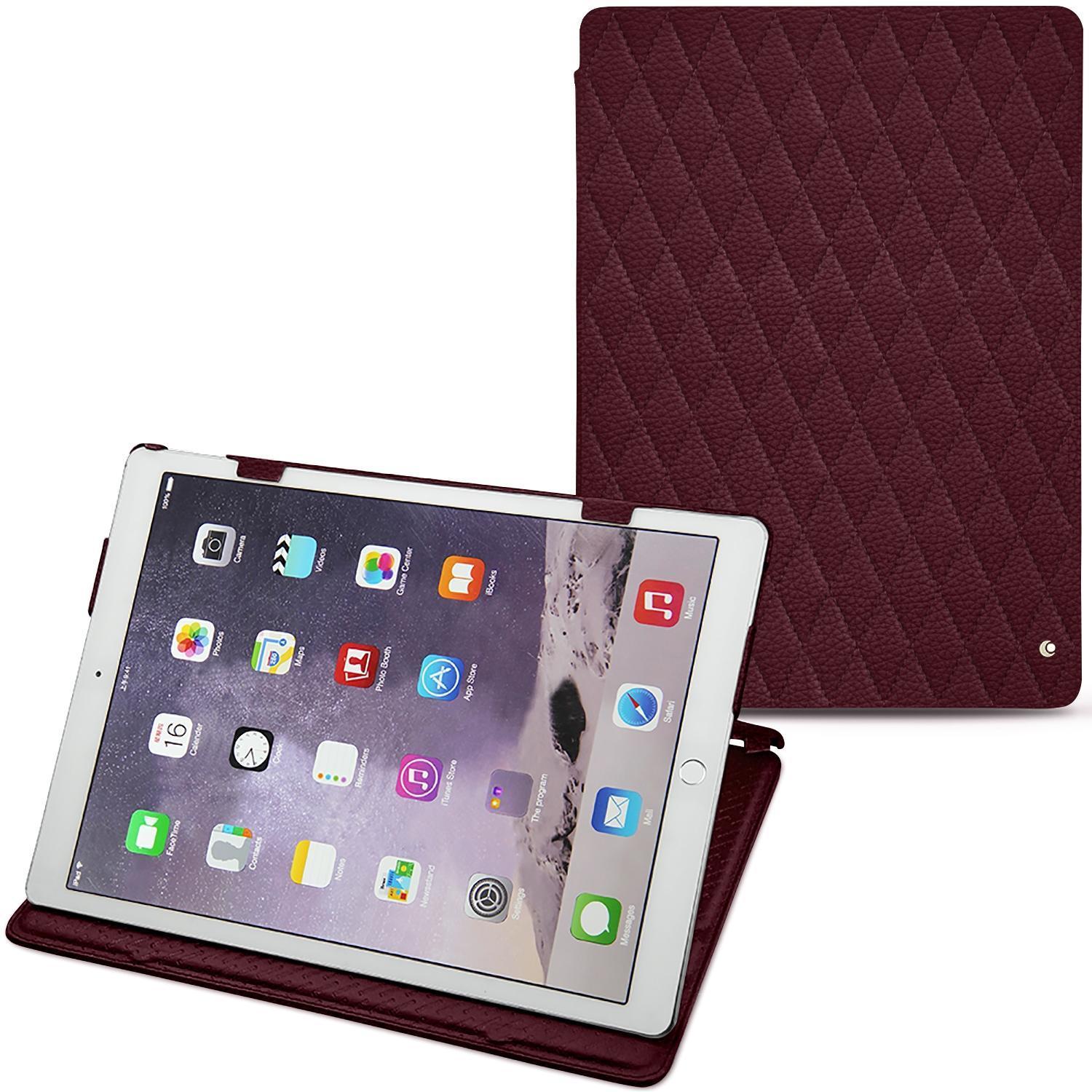 Noreve Lederschutzhülle horizontal (iPad Pro 12.9), Tablet Hülle, Violett