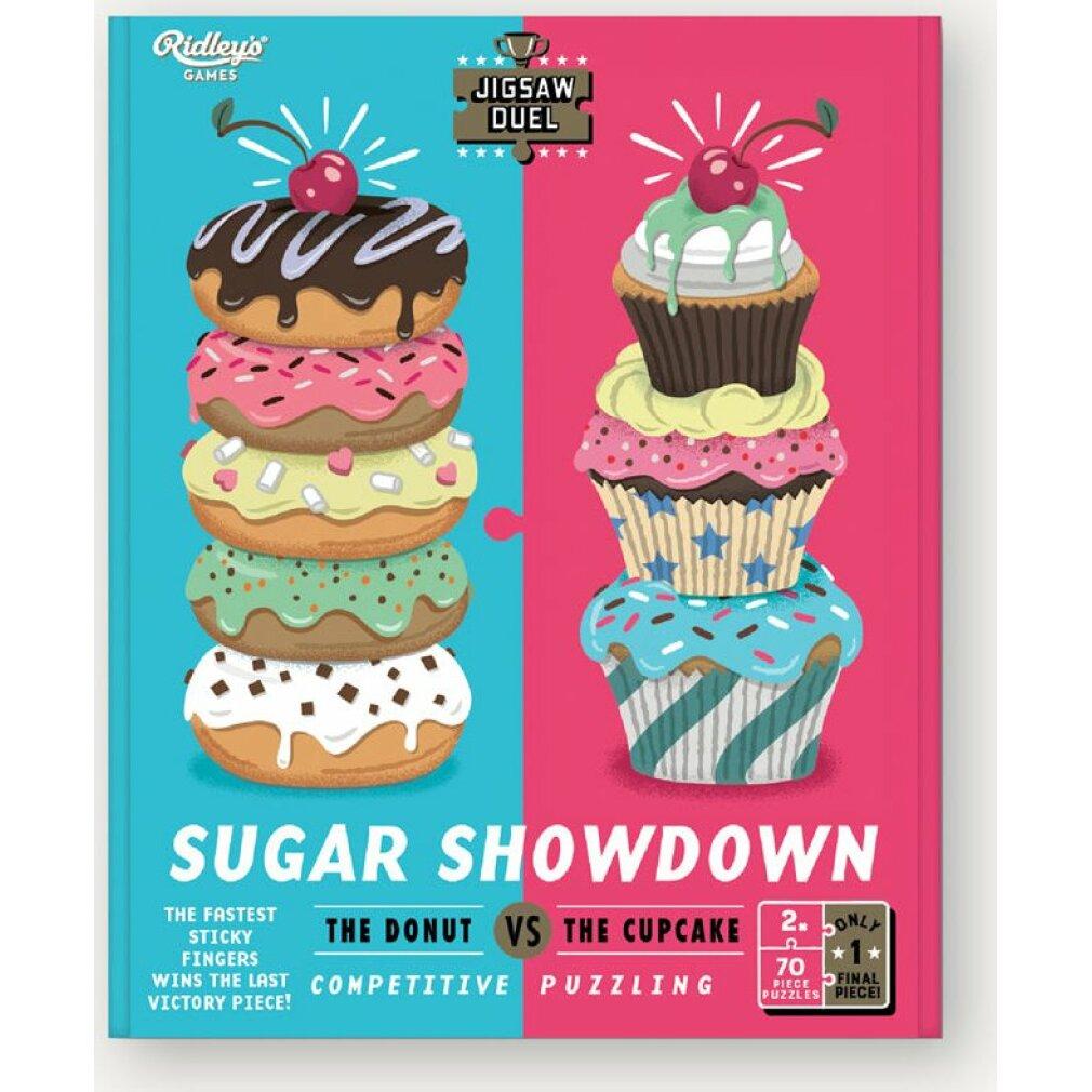 Thumbnail - Ridley's Games Puzzle Duell Sweet Billing: Donut gegen Cupcake 2x70 Teile