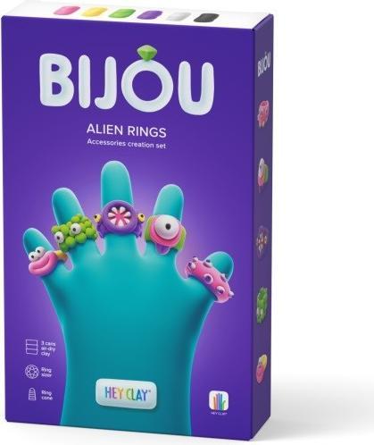Actual product image Hey Clay Bijou Alien Rings